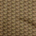 thumbnail image 1 of oneOone Polyester Spandex Brown Fabric Floral Quilting Supplies Print Sewing Fabric By The Yard 56 Inch Wide, 1 of 5