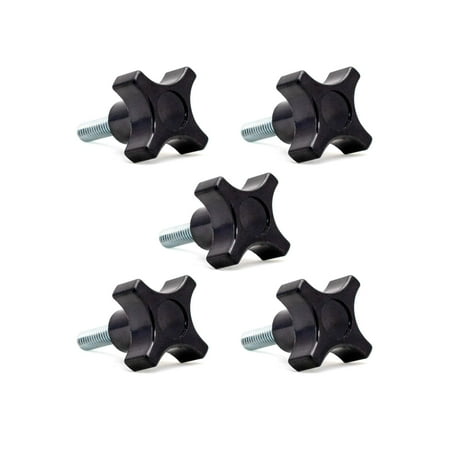 UPC: 0843441102847 | POWERTEC QNB3008 4-Point Stud Knob  1/4 -20  5PK
