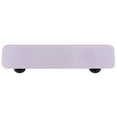 thumbnail image 1 of Hot Knobs HK1034-PB Neo-Lavender Rectangle Glass Cabinet Pull - Black Post, 1 of 1