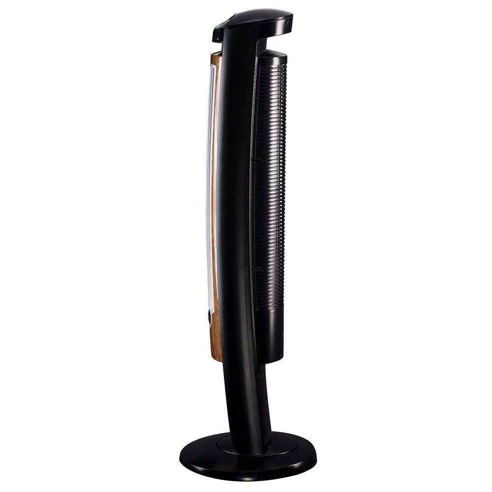 Lasko 42 Wind Curve 3-Speed Tower Fan with Fresh Air Ionizer and Remote,  T42950, Black/Woodgrain - Walmart.com