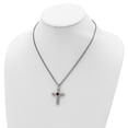 thumbnail image 4 of Shey Couture QTC243 Sterling Silver with 14K Gold Amethyst Cross Necklace - Antiqued & Polished, 4 of 5