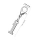 thumbnail image 2 of unbranded 20Pcs DIY Charm Pendant Silver Alloy Elegant Pendant Charm for Keychain and Jewelry Projects, 2 of 8