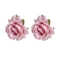 thumbnail image 5 of Tnobhg 2Pcs 7CM Artificial Rose Head Colorful Realistic Reusable Non-withering DIY Home Office Wedding Decoration Small Faux Silk Flower Festival Gift, 5 of 8