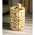 thumbnail image 4 of Expobazaar Side Table | Mustard & White Resin End Table | Modern Living Room Furniture, 4 of 4