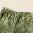 thumbnail image 3 of PatPat Toddler Boys Clothes Baby Boy Outfit Sets 2 Piece Tie Dye 100% Cotton Short Sleeve Top and Shorts, Army Green,18-24 Months, 3 of 7