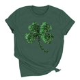 thumbnail image 5 of St Patricks Day Shirt for Women Shamrock St Paddys Day T-Shirt Clover Tee Top, 5 of 8