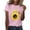 (Type 23)Pink, variant on Patlollav Tops for Womens Casual Print Round Neck Pullovers Short Sleeve Blouse T-Shirt