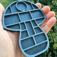thumbnail image 1 of Mini Wooden Display Shelf for Collectibles \u2013 Rustic Shadow Box Display Case with Multiple Compartments, Miniature Trinket Shelf for Mini Crystals Figures, Small Trinkets (J), 1 of 7