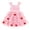 Pink, variant on Girls Valentines Dress Plush Heart Sleeveless Layered Tutu Dress Baby Valentines Outfit Girl Wide Strap