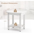 thumbnail image 4 of Dycanpo HDPS Shower Bench Seat, Bath Spa Foot Stool for Inside Shower Waterproof, White, 4 of 8