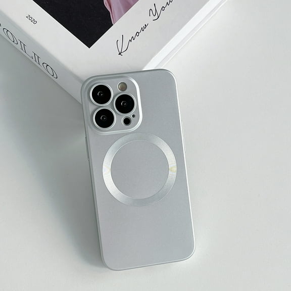 Allytech for iPhone 11 Magnetic Case Compatible with Magsafe, Soft Silicone TPU Bumper Cover Slim Fit Thin Shockproof Anti-Yellow Protective Case for Apple iPhone 11 6.1" 2019, Silver