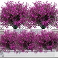 thumbnail image 6 of Artificial Shrubs Bushes, Plastic Fake Green Plants for Wedding Indoor Decor Home Garden Verandah Kitchen Office Table Centerpieces Arrangements Home Decoration Yellow 1 pcs, 6 of 9