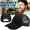 thumbnail image 4 of 2 Pack Plain Baseball Cap & Mesh Trucker Hat Blank Basic Hats for Men Women, 4 of 6