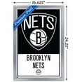 thumbnail image 3 of NBA Brooklyn Nets - Logo 21 Wall Poster, 14.725" x 22.375", Framed, 3 of 3