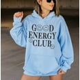 thumbnail image 3 of GOOD ENERGY CLUB Graphic Front Unisex Fleece Hooded Sweatshirt, 3 of 5