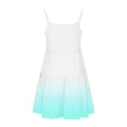 thumbnail image 7 of Nmnitkp Girls Dresses Gradient Ruffle Sleeve Tiered Casual Flowy Swing Tween Sundress with Pockets Mint Green,4 Years, 7 of 7