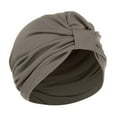 thumbnail image 3 of Twist Pleated Turbans for Women Stretch Head Wrap Headband Arab Hair Wrap Chemo Caps, 3 of 4