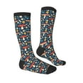 thumbnail image 4 of Lsque Colorful Mushrooms Printed Crew Socks Men's Women's LightWeight Thin Casual Calf Socks ,Knee High Socks,Cotton Socks, 4 of 9