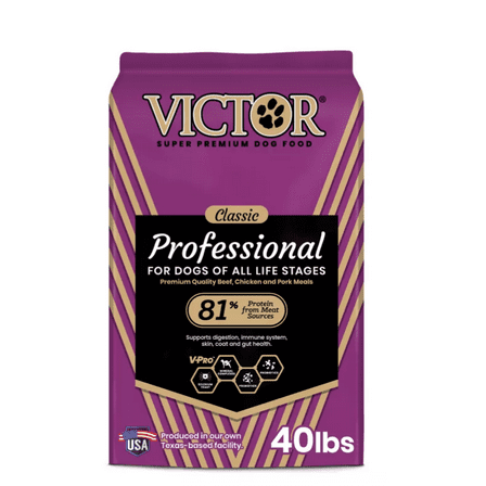 Victor Classic Professional Formula All Life Stages Beef Recipe Dry Dog Food, 40 lb. Bag