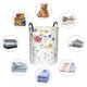 thumbnail image 4 of Fotbe Wildflowers Cesto de Ropa con Asas, Cesto Impermeable de Gran Capacidad, Bolsa de Lavado para Dormitorio, Cesto de Ropa con Ruedas y Asas-Medium, 4 of 6