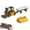 Yellow With Pallet, variant on 1/64 Full Proportional RC Forklift Toy, 2026 New Mini Remote Control Forklift Truck with Flatbed Tow, 2 in 1 Lift Fork & Hook with Lights & Sounds, Mini RC TruckToy Gift