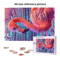 thumbnail image 6 of Naloa Digital Flamingo Vibrant Art Custom Puzzles Personalized Puzzle 1000 Pieces from Photo Custom Jigsaw Puzzle for Wedding, Graduation, (29.5×19.7in, Vertical), 6 of 9
