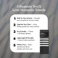 thumbnail image 2 of Toalla Nomadix Original Poolside, negra, 72,5 x 30 cm, absorbente, 2 of 8