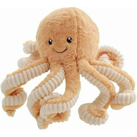 15.7 Inches Cute Octopus Plush Toys,Soft Octopus Stuffed Animals,Girls and Boys Birthday Gifts(Brown)