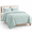 Aqua Blue-Full/Queen, variant on Aqua Blue Full/Queen Lightweight Summer Quilt Set with Cloud Pattern