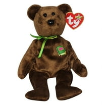 Ty Beanie Baby: William the Bear - Closed Book - Green Ribbon | Stuffed Animal | MWMT's