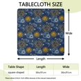thumbnail image 2 of Blue Sun Moon Star Pattern Square Fitted Tablecloth with Elastic Edge,Square Table Cover,Washable Elastic Table Cover for Home Kitchen Party Decor 36"x36", 2 of 6