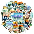 thumbnail image 2 of 35pcs Colorful State Decals Travel Stickers Landmark Stickers PVC Graffiti for Suitcases Laptops Guitars, 2 of 9
