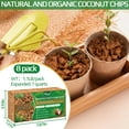 thumbnail image 3 of Halatool 1Pack 10LB Compressed Coconut Coir Chips, 100% Natural Organic Coco Husk Coco Chips Substrate for Plants Flowers, Garden, 3 of 8