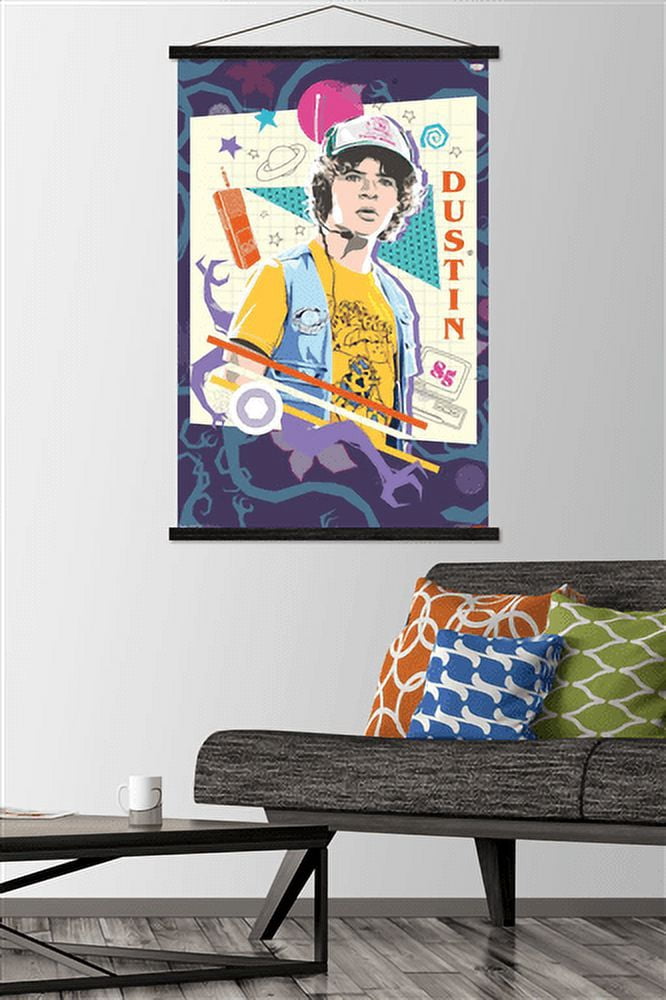 Netflix Stranger Things: Season 3 - Dustin Wall Poster with Magnetic Frame, 22.375" x 34"