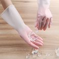 thumbnail image 5 of Guantes de Goma, Lavado de Ropa, Guantes de Goma Gruesos Impermeables, Guantes de Cocina duraderos, Rosa (2 Piezas), 5 of 5