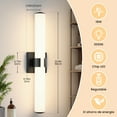 thumbnail image 5 of KAISITE Modern 1-Light Dimmable LED Bathroom Vanity Light, Waterproof Lamps for Bathroom, Acrylic Lampshade, 5 of 7