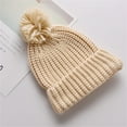 thumbnail image 2 of Angala Baby Winter Warm Hat Solid Knitted Pompom Hat Toddler Kids Boys Girls Crochet Hat Beaniess Cap Cozy Cute Practical One Size, 2 of 4