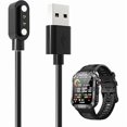thumbnail image 1 of ccwmincc [2 Pack] for Nihemin P66 Smart Watch Charger, Magnetic Replacement USB Charging Cable Compatible with Nihemin P66 Smart Watch Accessories(Black), 1 of 1