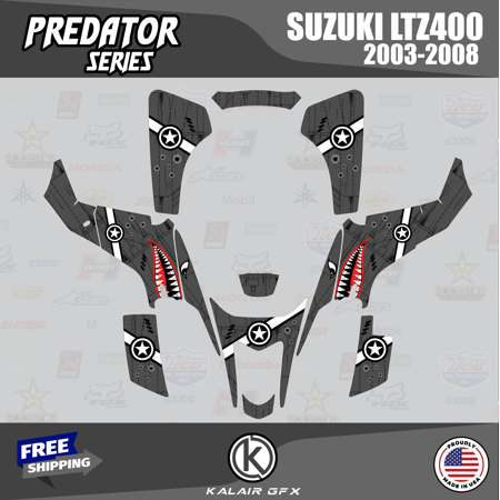 Kalair GFX Graphics Kit for Suzuki LTZ400 (2003-2008) Predator Series Kalair GFX Graphics Kit for Suzuki LTZ400 (2003-2008) Predator Series