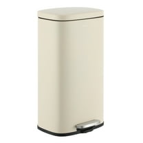 happimess Curtis 8-Gallon Step-Open Trash Can, Limestone Beige, HPM1011I