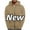 New Khaki, variant on HAOTAGS Mens Hoodie Sweatshirt Zip Up Hooded Sweatshirts Soft Casual Hoodies Army Green Size 2XL