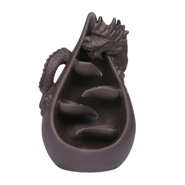 Quemador de incienso de reflujo Macarena estatuilla decorativa soporte de incienso de cascada