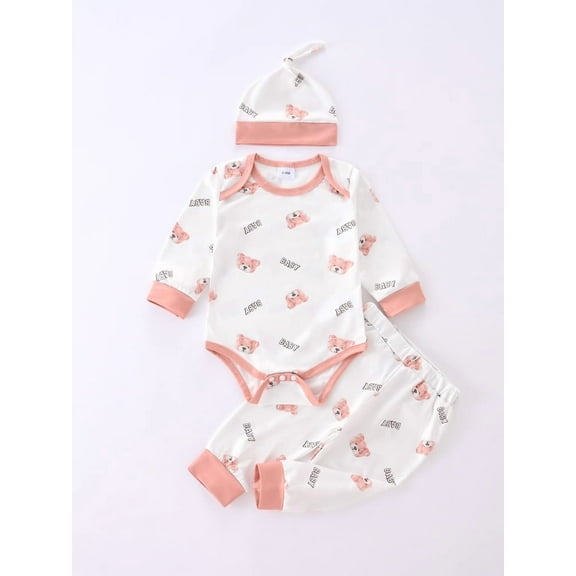 Somenie Baby Boy 3-Piece Romper Set (Short Romper   Pants   Hat)