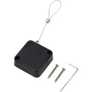 7ft Retractable Cable Hardware Lock for Pad Mobile Phones, Tablets Showroom, Gaming Controller Other Hardware Showroom and TV, DVD Remote Control Tether(Black 1Pack)