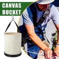 thumbnail image 6 of RULLINE Heavy Duty Canvas Tool Bucket with Plastic Base, 12" x 15", Portable Storage Box for Machinists/Woodworkers (2-Pack), 6 of 7