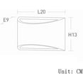 thumbnail image 2 of Creativity Geometry Up Down Glow Wall Lamp Anti-Breakage Plaster Lamp Body Wall Light Soft Light Eye Protection Bedroom Reading Light Living Room Restaurant Corridor Lights, 2 of 6