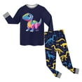 thumbnail image 5 of Bamboo Viscose Toddler Pajamas Boys Girls Baby Pjs Sets Kids Snug fit Long-Sleeve Sleepwear 6-12 Months 12-24 Months 2t 3t 4t 5t 6t 7t 8t 9t Children(Navy,7-8 Years), 5 of 5
