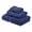 Navy Blue, variant on Egyptian Cotton 900 GSM Hotel Quality 3-Piece Towel Set, 1 Face, 1 Hand, and 1 Bath Toast