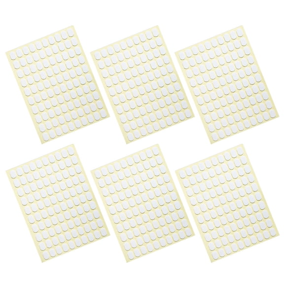 OFFIGAM Double Sided Nail Stand Stickers Oval Shape White for Seamless Nail Patch Display