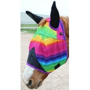 CHALLENGER HORSEWEAR Equine Horse FlyMask Summer Spring Airflow Mesh Cob Ears 73206C